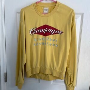 Champagne Breakfast Yellow Sweatshirt